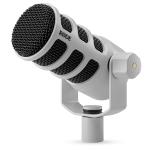 RODE PODMIC USB - White - Dynamic Podcasting Microphone with USB & XLR Output - Ideal for Podcasting, Streaming, Gaming