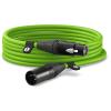 RODE Premium XLR to XLR Microphone Cable with Canare Cable and Neutrik Connectors - Green - 6M / 20FT
