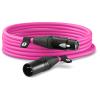 RODE Premium XLR to XLR Microphone Cable with Canare Cable and Neutrik Connectors - Pink - 6M / 20FT
