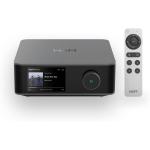 WiiM Amp Ultra 200W 2.1 Channel Multiroom Streaming Amplifier with premium ESS SABRE DAC - Space Grey - Room Correction - Subwoofer Out with Bass Management - WiFi 6 + Ethernet + Optical + HDMI ARC + Bluetooth inputs - 3.5" Touchscreen - Sp