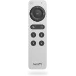 WiiM Voice Remote 2 - Silver Premium Replacement / Add-on Remote for WiiM Mini / WiiM Pro / WiiM Pro Plus / WiiM Amp / WiiM Amp Pro / WiiM Ultra & More - Metal Build - 4 Programmable Reset Buttons - USB-C rechargeable