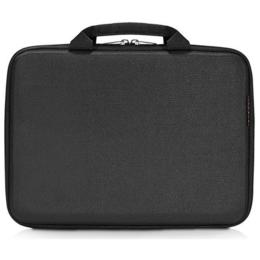 Everki EVA EKF842 11.7" Hard Shell - Black High-Density Memory Foam to Protect Chromebooks / Laptops up to 11.7" - Includes Hook & Loop Strap for Added Protection - Dual Handles for Easier Carrying