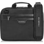 Everki EKB414 Business Laptop Briefcase for 14.1" Laptops - Black Premium Leather Handles & Accents - Memory Foam Protection - Trolley Handle Pass Through - 2-Way Shoulder Strap - Lifetime Warranty