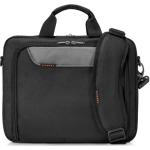 Everki Advance ECO EKB407NCH-ECO 16" Briefcase Laptop Bag Separate Zippered Accessory Pocket - FrontStashPocket - Trolley Handle Pass Through Strap - Ergonomic Shoulder Pad - Made with Sustainable Materials