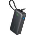 ANKER Nano 10000mAh 30W Power Bank - Black Built-in USB-C Cable