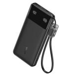 ANKER 10000mAh 22.5W Portable Charger with USB C Lanyard Cable Power Bank - Black