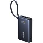 Baseus PicoGo 10000mAh 45W 2-Ports Digital Display Power Bank - Cosmic Black Input 30W / Output 45W / 1x USB-C Port , 1x USB-A Port / with Built-in Cables(USB-C)