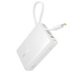 Baseus PicoGo 10000mAh 45W 2-Output Laptop Power Bank with Cable & Display -White Input 30W / Output 45W / 22.5W USB-A / 45W USB-C
