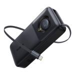 Baseus Free2Pull 20000mAh 65W 2-Output Laptop Power Bank with Retractable Cable & Dispaly -Black Input 60W / Output 65W / 65W USB-C