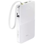 Baseus EnerFill FC51 Bipow2 Pro Digital Display Power Bank with Built-in Cable 10000mAh 22.5W Moon White