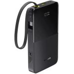 Baseus EnerFill FC51 Bipow2 Pro Digital Display Power Bank - Cosmic Black with Built-in Cable 10000mAh 22.5W