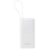 Baseus Bipow 2 10,000mAh 20W 3-Port Power Bank with Cable and Display - White Input 18W / Output 20W / 18W USB-A x1 / 20W USB-C x2