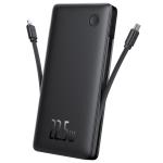 Baseus Airpow Lite 10,000mAh 20W 4-Port Power Bank with Dual Cable - Black Input 18W / Output 20W / 18W USB-A x1 / 20W USB-C x2 / 20W Lightning x1