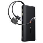 Baseus EnerFill 20000mAh 100W 4-Port Laptop Power Bank with Dual-Cable & Display -Black Input 65W / Output 100W / 22.5W USB-A / 100W USB-C