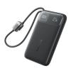 Baseus EnerFill 20000mAh 22.5W 2-Ports Digital Display Power Bank - Cosmic Black Input 18W / Output 22.5W / 1x USB-C Port , 1x USB-A Port / with Built-in Cables(USB-C)