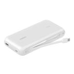 Belkin BoostCharge 20K  PD30W Power Bank (White) with Intergrated  USB-C Cable