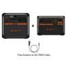 Bluetti AC180P Bundle with B80P and Free Aviation to DC7909 Cable Capacity 2246wh in total, 1800w Max, 9 Outputs for Charging multiple Devices at once, 0-80% Recharging in 45 mins with 1440w AC Input.