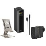 CUKTECH No.15 Ultra 20000mAh Fast Charging Power Bank Black, Otterbox 50W Charger & Momax Phone Stand.