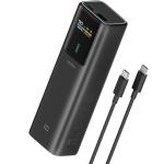 CUKTECH No.10 10000mAh Fast Charging Power Bank - Max 150W Output (USB-C & USB-A) - Black Up to 100W for Laptops / 120W for Xiaomi HyperCharge - Digital Display Screen - Fast Charging Apple & Samsung Phones / Tablets - Include 240W 6A Fast