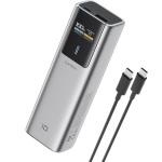 CUKTECH No.10 10000mAh Fast Charging Power Bank - Max 150W Total Output (USB-C & USB-A) - Grey Up to 100W for Laptops / 120W for Xiaomi HyperCharge - Digital Display Screen - Fast Charging Apple & Samsung Phones / Tablets - Includes 240W 6A