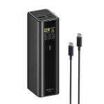 CUKTECH No.15 Ultra 20000mAh Fast Charging Power Bank -Black- Max 165W Output - Up to 140W Single Port Laptop Fast Charging - 1.3" Smart Display - 3x Outputs (2x USB-C & USB-A) - Supports Xiaomi HyperCharge / Apple & Samsung Fast Charging
