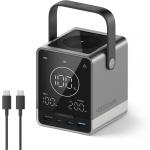 CUKTECH No.30 40000mah Fast Charging Power Bank - Max 300W Output Up to 140W Single Port Laptop Fast Charging - 5x Output (2x USB-C / 2xUSB-A / Wireless Charging) - Built-in Smart Control Fan - USB Hub Expnasions - Large Power Display