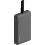 CUKTECH CP132ML 10000mAh Magnetic Wireless Charging Power Bank - Black- Built- in Braided USB-C Cable - Wireless Fast Charging - 20W PD Fast Wired Charging - 7.5W Magnetic Wireless Charging - Charge 3 Devices simultaneously