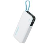 CUKTECH CP25 20000mAh Power Bank -White - Built-in USB-C cable - Max 55W Output - Support Apple iPhone, Xiaomi & Samsung 45W Super Fast Charging -