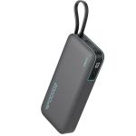 CUKTECH CP25 20000mAh Power Bank - Grey Built-in USB-C Cable - Max 55W Output - Supports Apple iPhone / Xiaomi / Samsung 45W Super Fast Charging