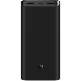 Xiaomi Mi 20000mAh 50W Fast Charging Power Bank - Black, Max 50W Output - Support Apple / Samsung / Xiaomi Smartphones & Nintendo Switch Fast Charging - Charge 3 Devices Simultaneously - Supports Laptop with USB-C Charging Port