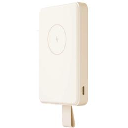 Xiaomi 6000mAh 18W 1-Output Magnetic Wireless Charging Power Bank with Stand - Tan Input 20W / Output 18W / 18W USB-C / Qi2 15W Wireless Charging