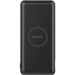 Momax 10000mAh Premium USB-C PD & Wireless Fast Charging Power Bank - Black Supports 10W Fast Wireless Charging - 20W PD - Samsung / LG / Moto - QC 3.0 Fast Charge - Three Power Output - Slim & Lightweight Design
