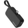 Momax 5000mAh 20W PD Fast Charging Mini Power Bank - Black Built-in USB-C Charging Cable - Portable & Lightweight - Fast Charging Apple iPhone & Samsung Smart Phone - Charge up to 3 Devices Simultaneously