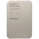 Momax Q.Mag X 5000mAh Magnetic Wireless Power Bank - Titanium MagSafe Compatible - Super Slim (8.3mm) - 20W PD Fast Charging & up to 15W Wireless Charging - Charge up to 2 Devices Simultaneously