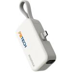 Momax 5000mAh 20W PD Fast Charging Mini Power Bank - White - PB Special Edition - Built-in USB-C Charging Cable - Portable & Lightweight - Fast Charging Apple iPhone & Samsung Smart Phone - Charge up to 3 Devices Simultaneously