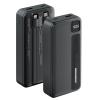 RockRose Powerlink 20 Neo 20000mAh Power Bank - Black Color QC 3.0 20W PD & 22.5W Quick Charge - Embedded with USB-C & Lightning 20W Quick Charge Cable