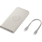 Samsung 10000mAh Wireless Power Bank - Beige Up to 25W Wired Super Fast Charging - 7.5W Wireless Charging Galaxy Watch / SmartPhones / Wireless Earbuds