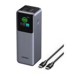 UGREEN Nexode 25000mAh 200W 3-Ports Power Bank USB-C Laptop Charger - Black 2xUSB-C & 1xUSB-A - Smart Digital Display - PD 3.1 140W Max Single Port Charging - Compatible for MacBook / iPad / iPhone