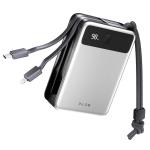 Zlos 20000mAh 65W PD USB-C Portable Laptop Power Bank Support Power Delivery Laptop Charging Only Built in Cables - Reach Up to 100w - 3x Output Ports - 2 USB-C In / Out Port - 1 USB-A Output Port - Trip Safe - Self Charging in 2.5 Hours
