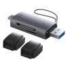 Baseus Lite Series USB-A & Type-C to SD/TF Card Reader - Grey Baseus Lite Series USB-A & Type-C to SD/TF Card Reader - Grey
