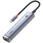 Baseus UltraJoy Series 5-Port HUB AIR - Space Grey USB-C to 1x HDMI4K 60Hz - 2x USB3.0 - 1x PD - 1x RJ45