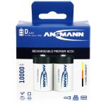 Ansmann D Size 5030642 10000mah NiMH Rechargeable Battery (2 Pack)
