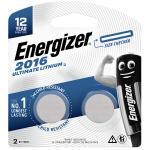 Energizer Ultimate Lithium CR2016 Specialty Button Batteries - 2 Pack - 3V