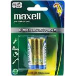 Maxell LR6GD-2B Alkaline Battery AA 2 Pack Blister