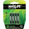 Maxlife AAA Alkaline 4 Pack Maxlife AAA Alkaline 4 Pack