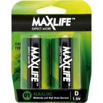 Maxlife D Alkaline 2 Pack