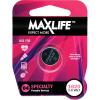 Maxlife BAT1620 CR1620 Lithium Coin 3v Button Cell Battery. 1Pk 60mAh Size: 20 x 1.6mm 3Volt Replacement for: 280-208, BR1620, DL1620, ECR1620 Maxlife BAT1620 CR1620 Lithium Coin 3v Button Cell Battery. 1Pk 60mAh Size: 20 x 1.6mm 3Volt Replacement for: 280-208, BR1620, DL1620, ECR1620