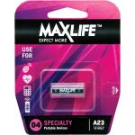 Maxlife BATA23 A23 Alkaline 12V Battery.   1Pk.