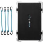 Pale Blue Approach 1 Rugged Portable Outdoor Solar Charger - 7 Watts - 20cm x 30cm - Grip cord for easy attachment to backpacks, tents & more - Durable wear-proof finish for rugged outdoor use - Dual USB-A ports - Utility storage pocket