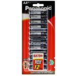Panasonic R6NP/12B AA 12 Pack Panasonic Extra Heavy Duty